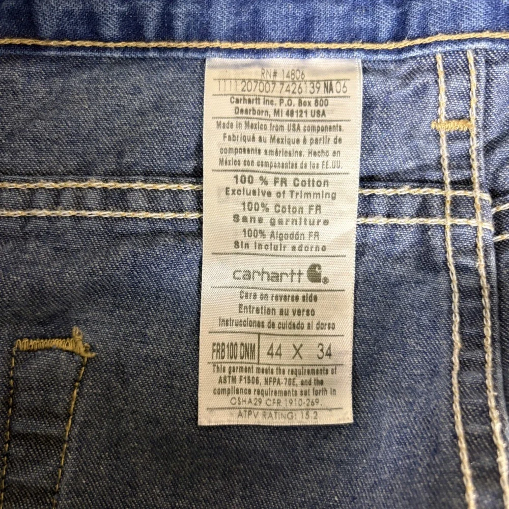 Carhartt measurements waist